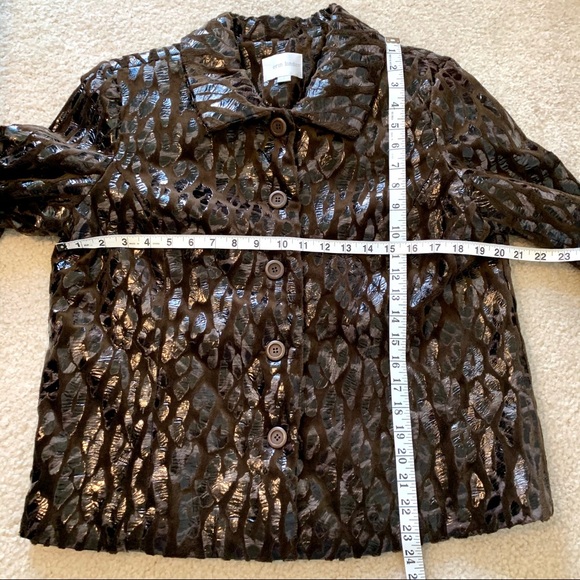 ERIN LONDON Faux Fur Leopard Print Jacket—SZ. Lg - Picture 11 of 15